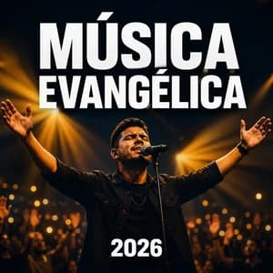 Capa da playlist Música Evangélica 2026 — As Mais Tocadas no Brasil, louvor e worship gospel